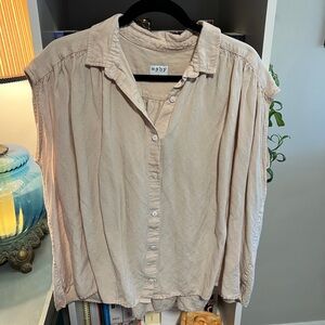 Esby light pink oversized button down, Sz L